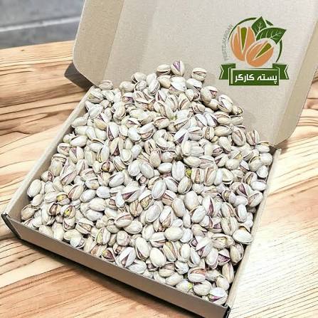 پسته کله قوچی درشت و خندان کرمان انس 18_۲۰ + مناسب ویترین فروشگاه های خشکبار + قیمت و خرید عمده